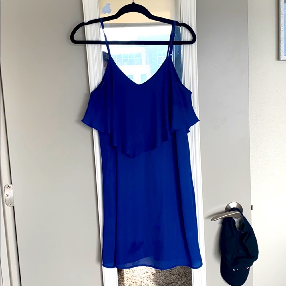 Blue Chiffon Dress